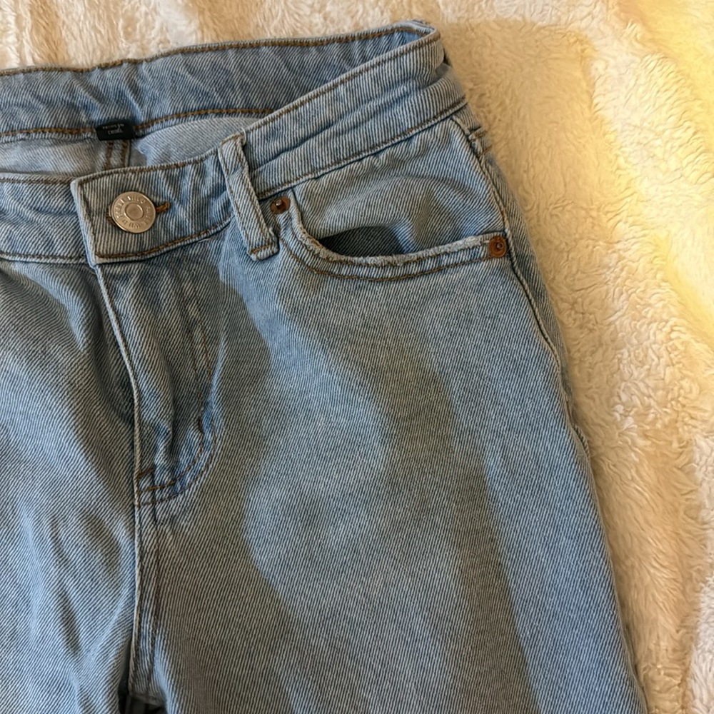 Mom jeans light washed size 0 women's